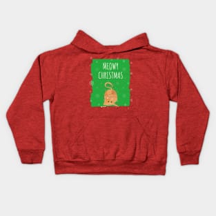 Kitten Christmas Kids Hoodie